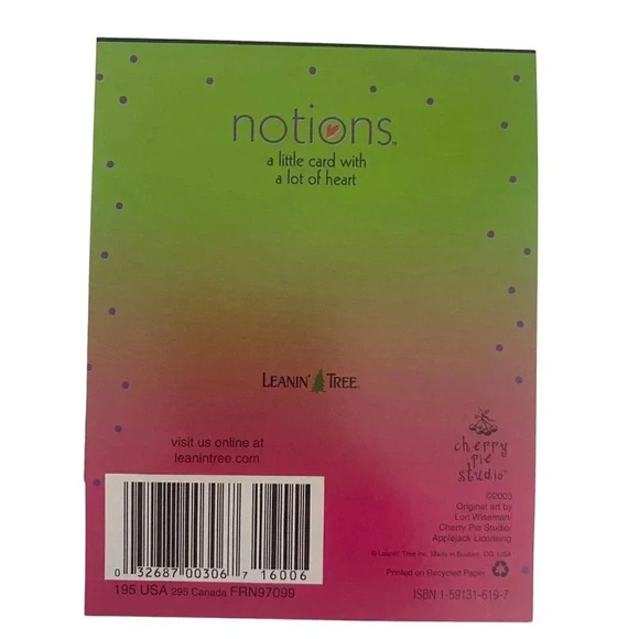 FRIENDSHIP Funny Brunette Girl Greeting Cards VTG Leanin' Tree Lori Wiseman NOS - Picture 5 of 16